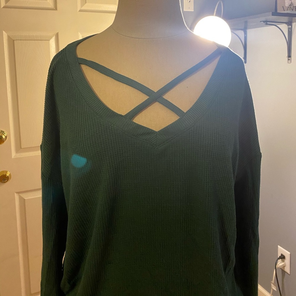 Green hollister top